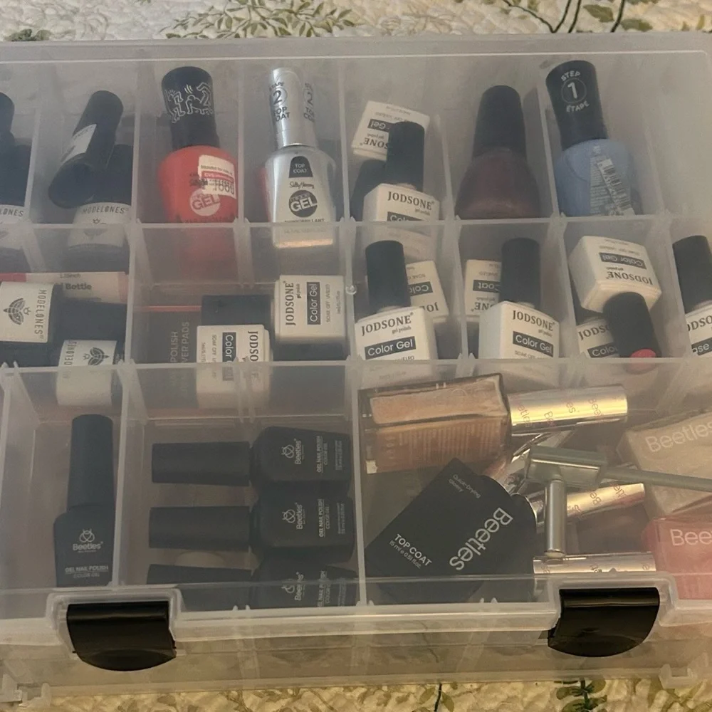 Nail Polish w/ Organizer 51 bottles, All New
